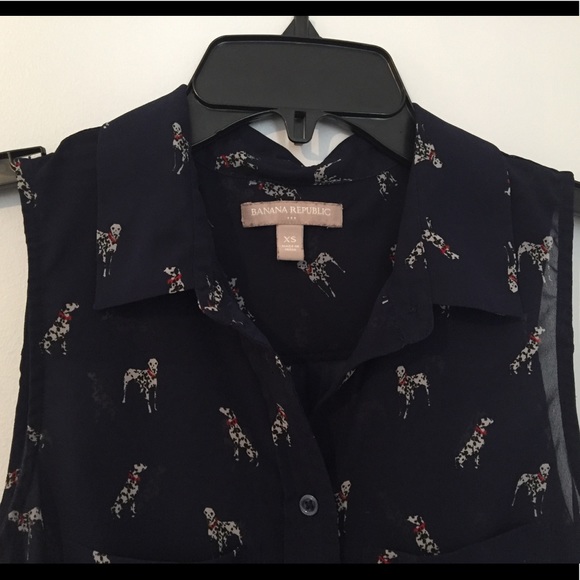 Banana Republic Tops - Dalmatian-print top